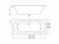 Optimo 180x80 duo bad (4x) - afbeelding 3 van  3
