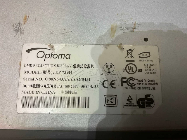 Optoma ep739h projector - afbeelding 6 van  6
