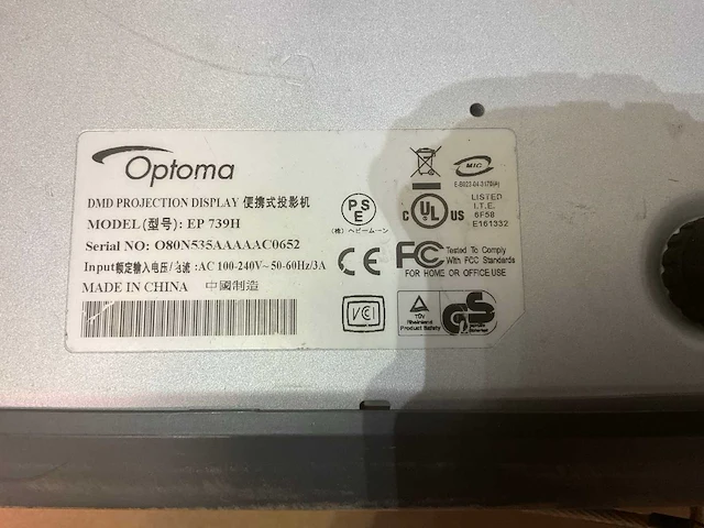 Optoma ep739h projector - afbeelding 6 van  6