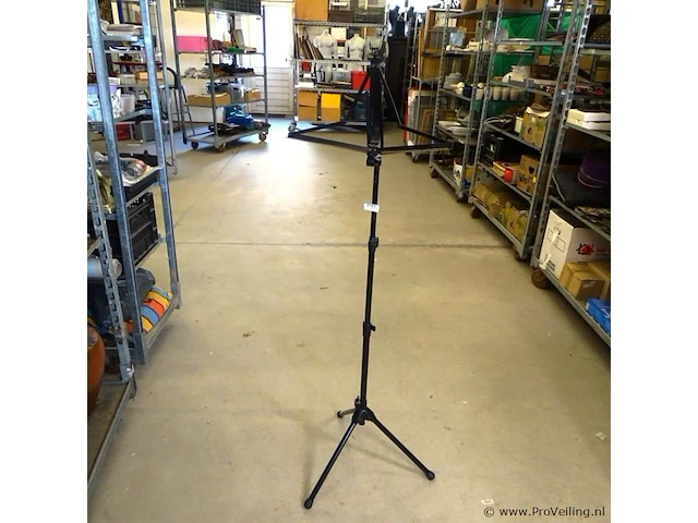 Opvouwbare metalen muziek standaard - afbeelding 1 van  4