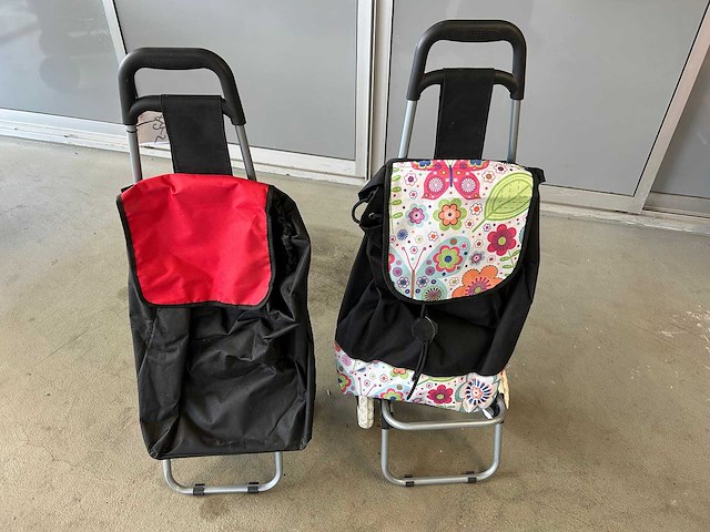 Opvouwbare trolley (2x) - afbeelding 1 van  3