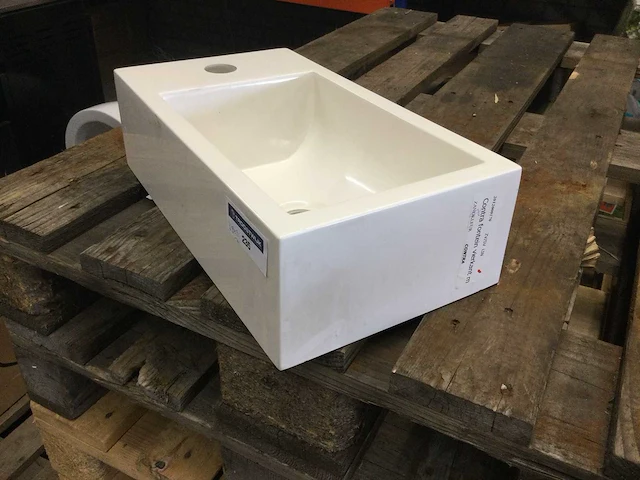 Opzet wastafel 39z21 cm. - afbeelding 1 van  4