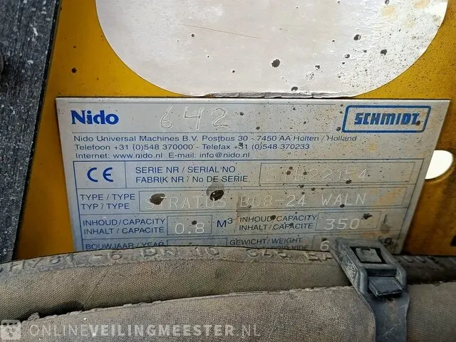 Opzet zoutstrooier 0.8 m³ nido stratos, b08-24 waln, bouwjaar 2004 - afbeelding 6 van  31