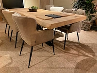 Oradea eiken eetkamertafel - afbeelding 1 van  8