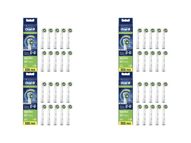 Oral-b crossaction - met cleanmaximiser-technologie - opzetborstels - 10 stuks - afbeelding 1 van  2