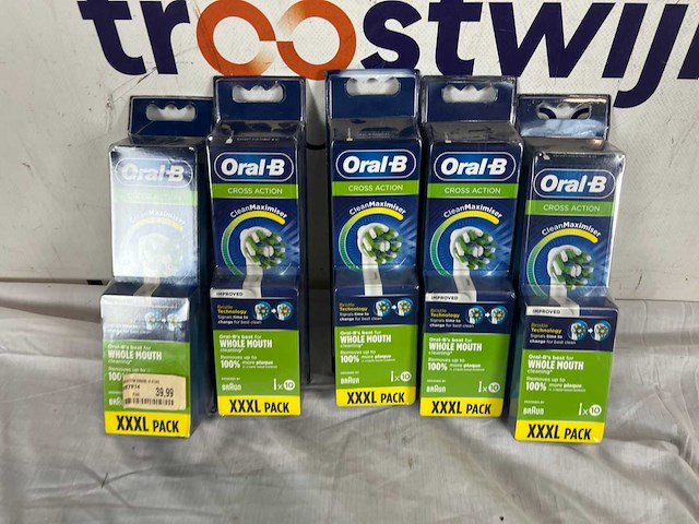 Oral-b crossaction - met cleanmaximiser-technologie - opzetborstels - 10 stuks - afbeelding 2 van  2