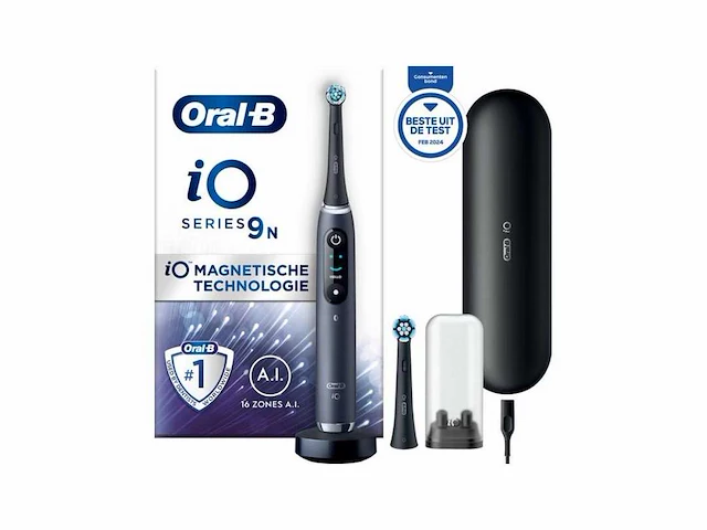 Oral-b io 9n elektrische tandenborstel - zwart - afbeelding 1 van  2