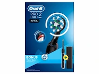 Oral b pro 2 2500 elektrische tandenborstel zwart - afbeelding 2 van  5