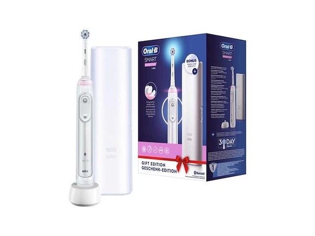 Oral-b smart sensitive - elektrische tandenborstel - ontworpen door braun - 1 handvat en 1 opzetborstel - afbeelding 1 van  2