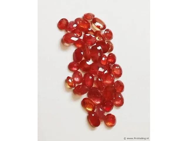 Orange sapphire 30.14ct gra certified - afbeelding 2 van  8