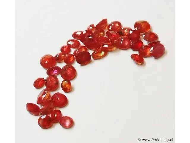 Orange sapphire 30.14ct gra certified - afbeelding 5 van  8
