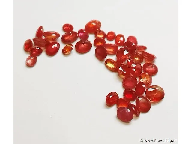 Orange sapphire 30.14ct gra certified - afbeelding 6 van  8