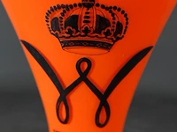 Oranje gekleurde herdenkingsvaas 1933 - afbeelding 3 van  5