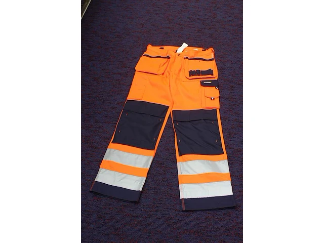 Oranje werkbroeken dassy 9 stuks in diverse maten - afbeelding 2 van  3