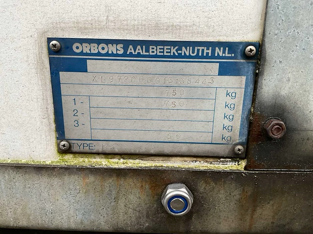 Orbons p3 aanhangwagen met gesloten opbouw - afbeelding 5 van  15