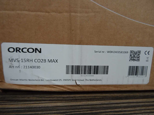 Orcon - mvs-15rh co2b max - ventilatiebox - afbeelding 3 van  3
