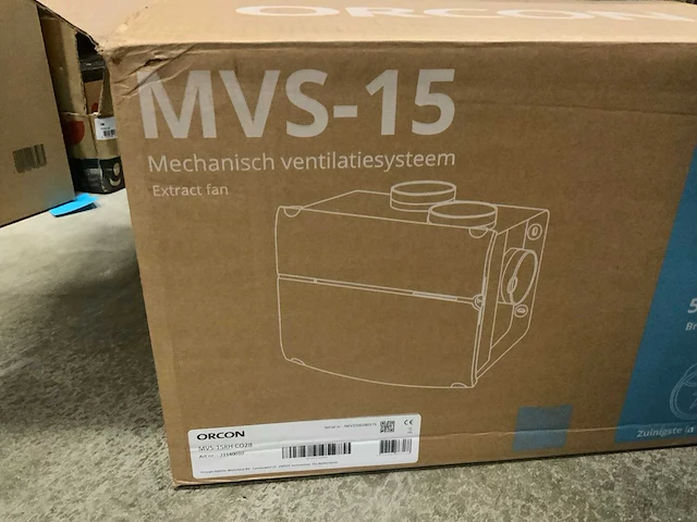 Orcon mvs-15 mechanisch ventilatie systeem - afbeelding 4 van  5