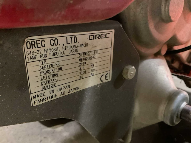 Orec sf600d/h grondfrees - afbeelding 4 van  5