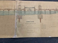 Orginele technische tekeningen thijssbrüke szegedin uit 1858 - afbeelding 2 van  51