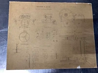 Orginele technische tekeningen thijssbrüke szegedin uit 1858 - afbeelding 17 van  51