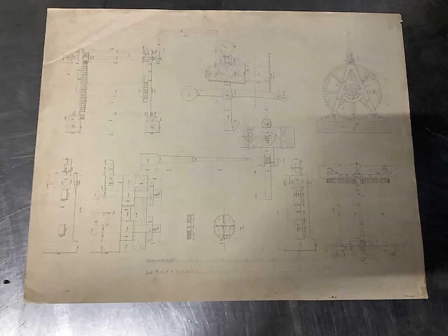 Orginele technische tekeningen thijssbrüke szegedin uit 1858 - afbeelding 18 van  51