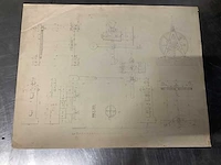 Orginele technische tekeningen thijssbrüke szegedin uit 1858 - afbeelding 18 van  51