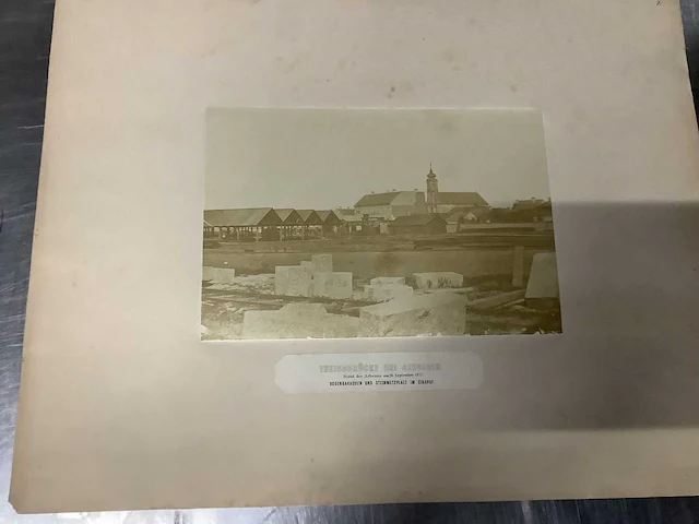 Orginele technische tekeningen thijssbrüke szegedin uit 1858 - afbeelding 36 van  51