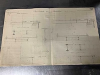 Orginele technische tekeningen thijssbrüke szegedin uit 1858 - afbeelding 50 van  51