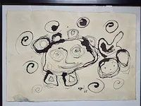 Orginele tekening karel appel handgesignieerd - afbeelding 2 van  6
