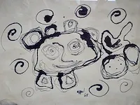 Orginele tekening karel appel handgesignieerd - afbeelding 4 van  6