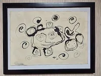 Orginele tekening karel appel handgesignieerd - afbeelding 6 van  6