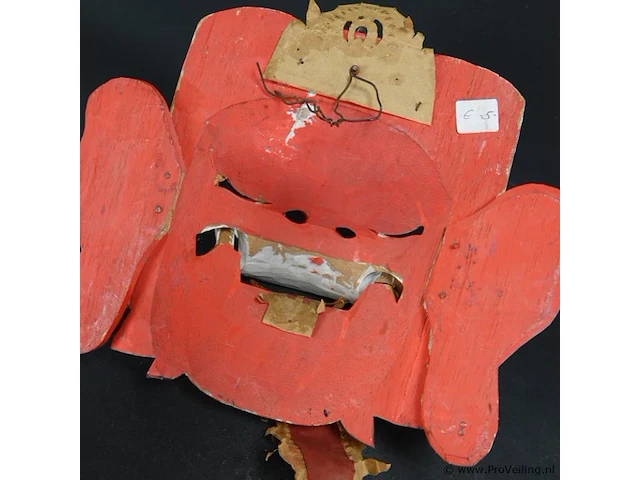 Origineel houten indisch masker - afbeelding 5 van  5