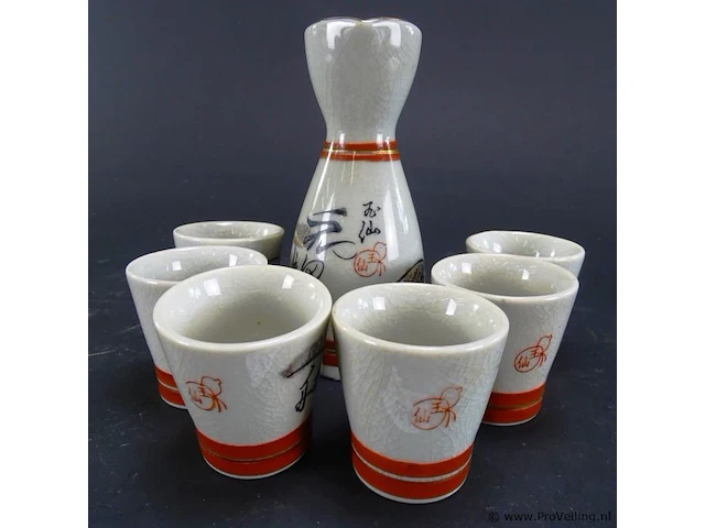 Origineel japanse sake set - afbeelding 3 van  4