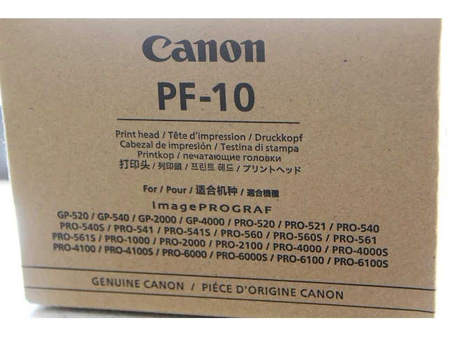 Originele printerkop canon pf-10 nieuw. - afbeelding 2 van  2