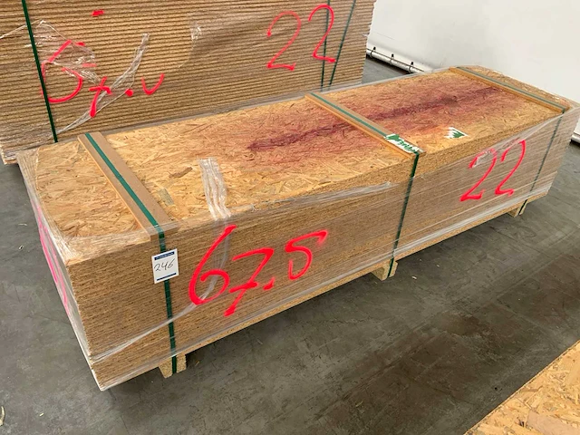 Osb plaat 2500x675x22mm (25x) - afbeelding 2 van  6