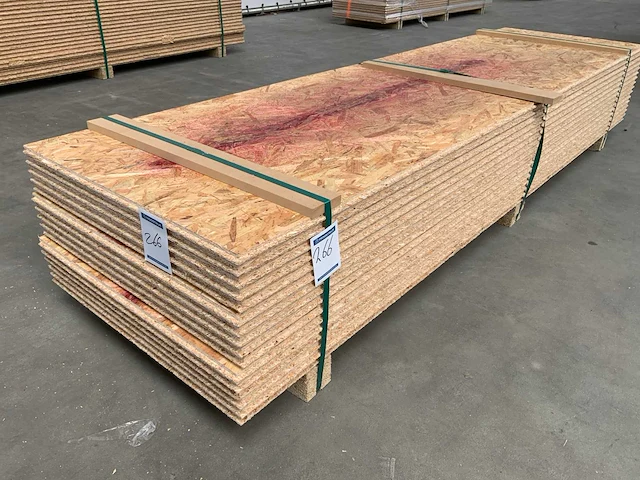 Osb plaat 2500x675x22mm tg4 (16x) - afbeelding 1 van  9