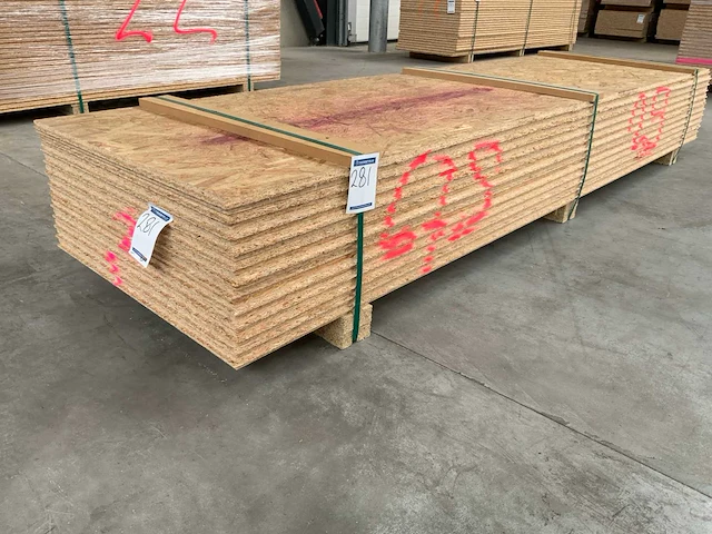 Osb plaat 2500x675x25mm tg4 (12x) - afbeelding 1 van  6