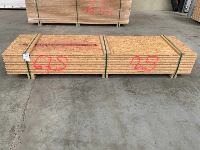 Osb plaat 2500x675x25mm tg4 (12x) - afbeelding 2 van  6