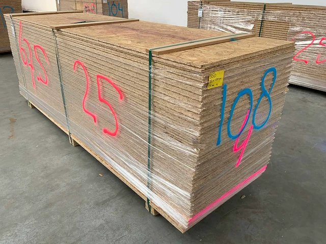 Osb plaat 2500x675x25mm tg4 (33x) - afbeelding 3 van  8