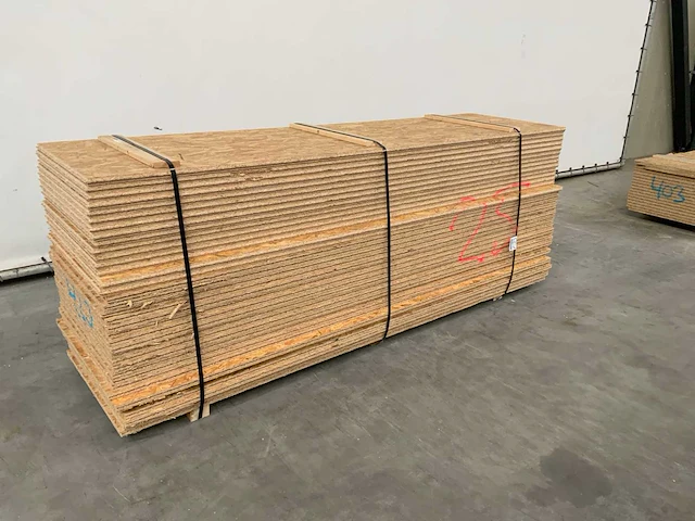 Osb plaat 2500x675x25mm tg4 (36x) - afbeelding 1 van  8