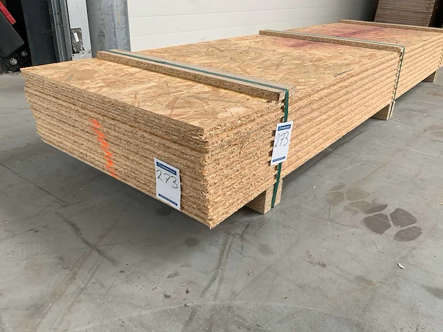 Osb plaat 2500x675x25mm tg4 (9x) - afbeelding 1 van  6
