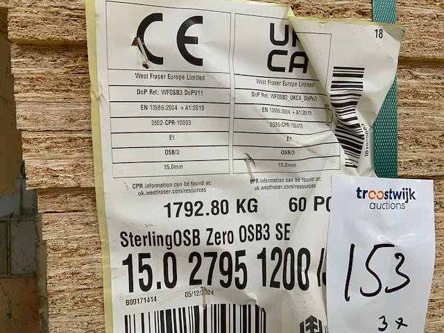 Osb plaat 2795x1200x15mm (180x) - afbeelding 4 van  4