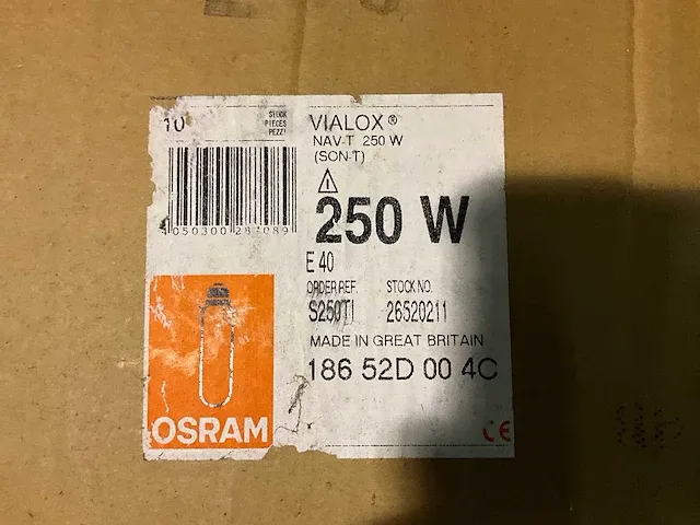 Osram - high pressure sodium lamp 250w e40 (6x) - afbeelding 2 van  3