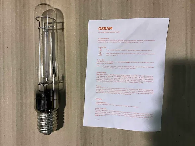 Osram - high pressure sodium lamp 250w e40 (6x) - afbeelding 3 van  3