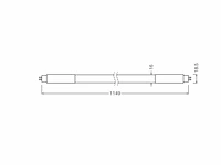 Osram set van 8 g13 led buizen voor 24 w elektronische en elektromagnetische voorschakelapparaten warm wit 3000 k - afbeelding 4 van  4