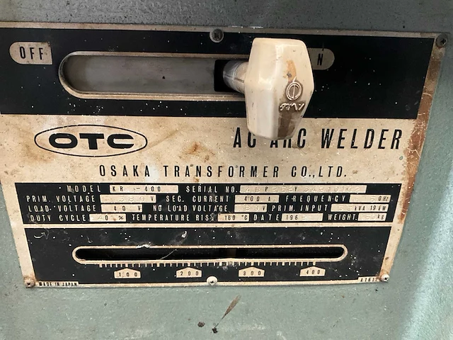 Otc kr-400 elektrode lasapparaat - afbeelding 5 van  5