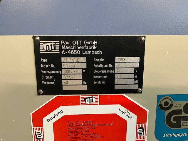 Ott - 1993 - atlantic - kantaanlijmmachine - afbeelding 17 van  21
