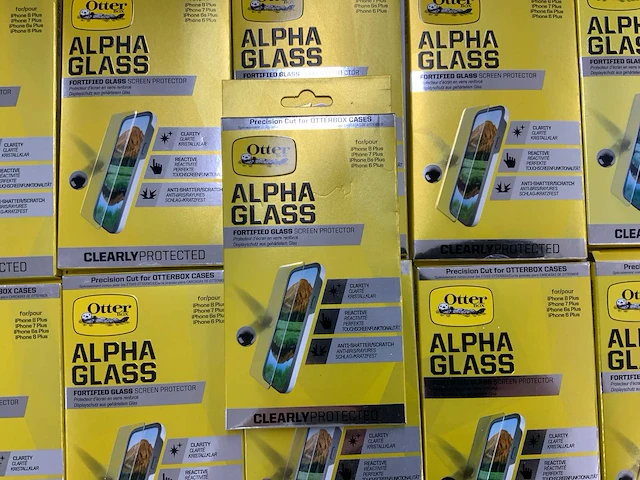 Otterbox - alpha glass screen protector voor iphone 6/6s/7/8/x & ipad 5/6 rugged protection defender (15x) - afbeelding 2 van  7