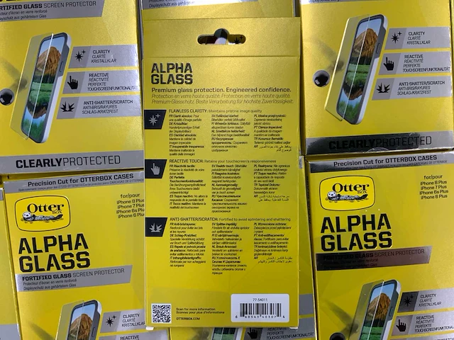 Otterbox - alpha glass screen protector voor iphone 6/6s/7/8/x & ipad 5/6 rugged protection defender (15x) - afbeelding 3 van  7