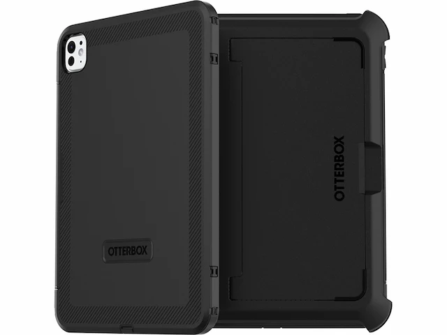 Otterbox defender case voor ipad pro 11 (2024) schokbestendig ultra robuuste met ingebouwde schermbeschermer zwart - afbeelding 2 van  5